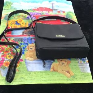 Nine West Small Black Purse Handbag Magnetic Snap Closure 7”x6”x2” Strap